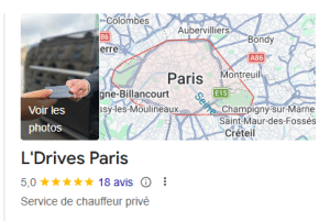 Avis clients pour réserver un chauffeur privé à Paris